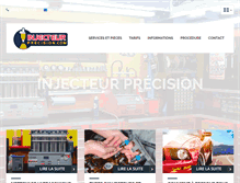 Tablet Screenshot of injecteurprecision.com